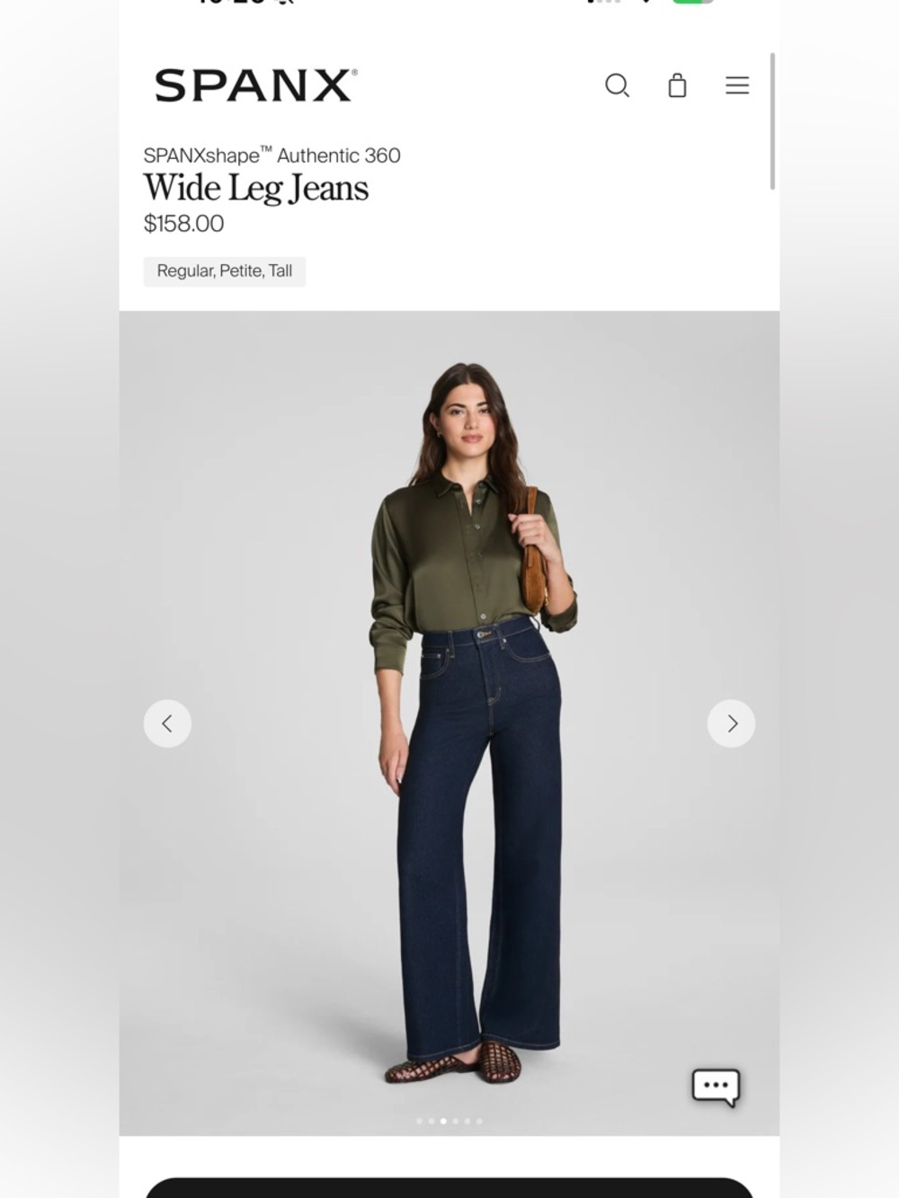 Dark Blue Wide Leg Denim Jeans